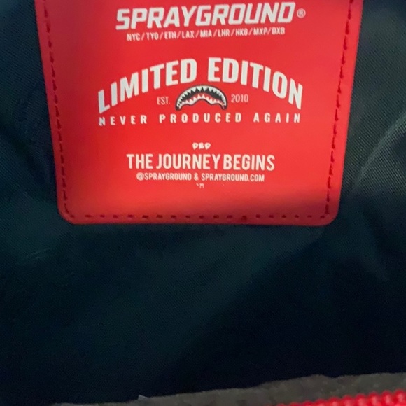 Sprayground Red Faux Crystal TRINITY BLING Crossbody - Picture 14 of 14